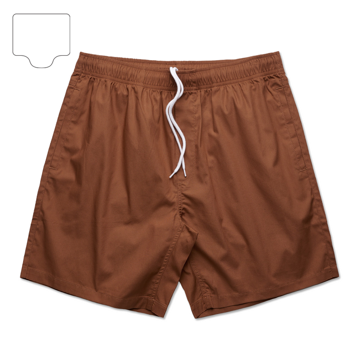 Embossed Beach Shorts