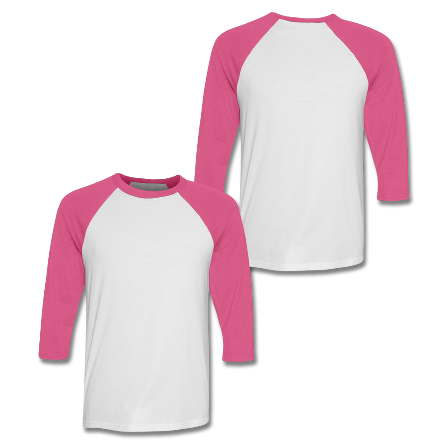 Custom Pink Baseball Shirt