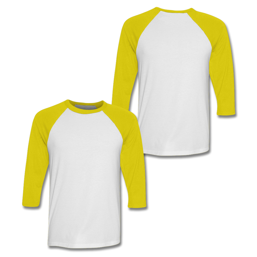 Custom Yellow Baseball Shirt