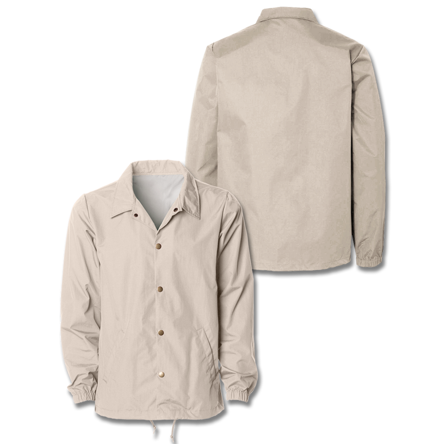 Custom Khaki Coaches Jacket