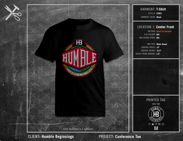 Humble Beginnings Conference Tee 2