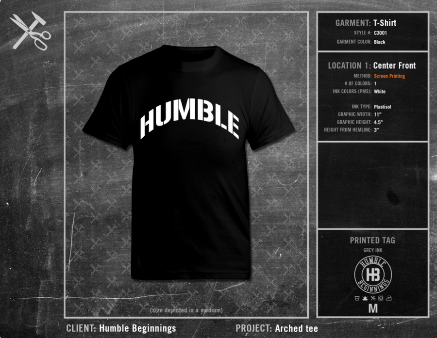 Humble Beginnings Arched Tee