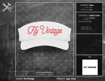 Fly Vintage New Logo Visor With Tag