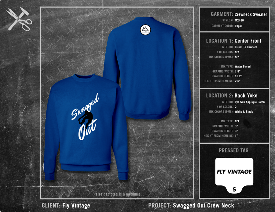 Fly Vintage Swagged Out Crewneck Sweater 2