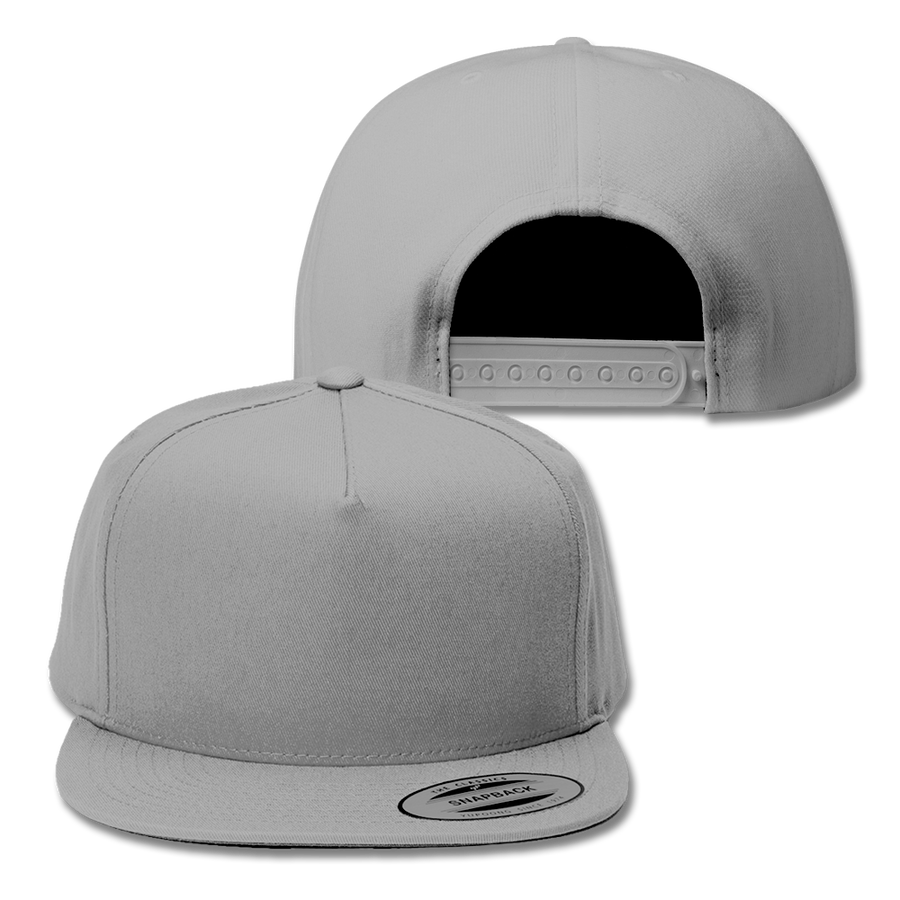 Custom Grey Snapback Hat