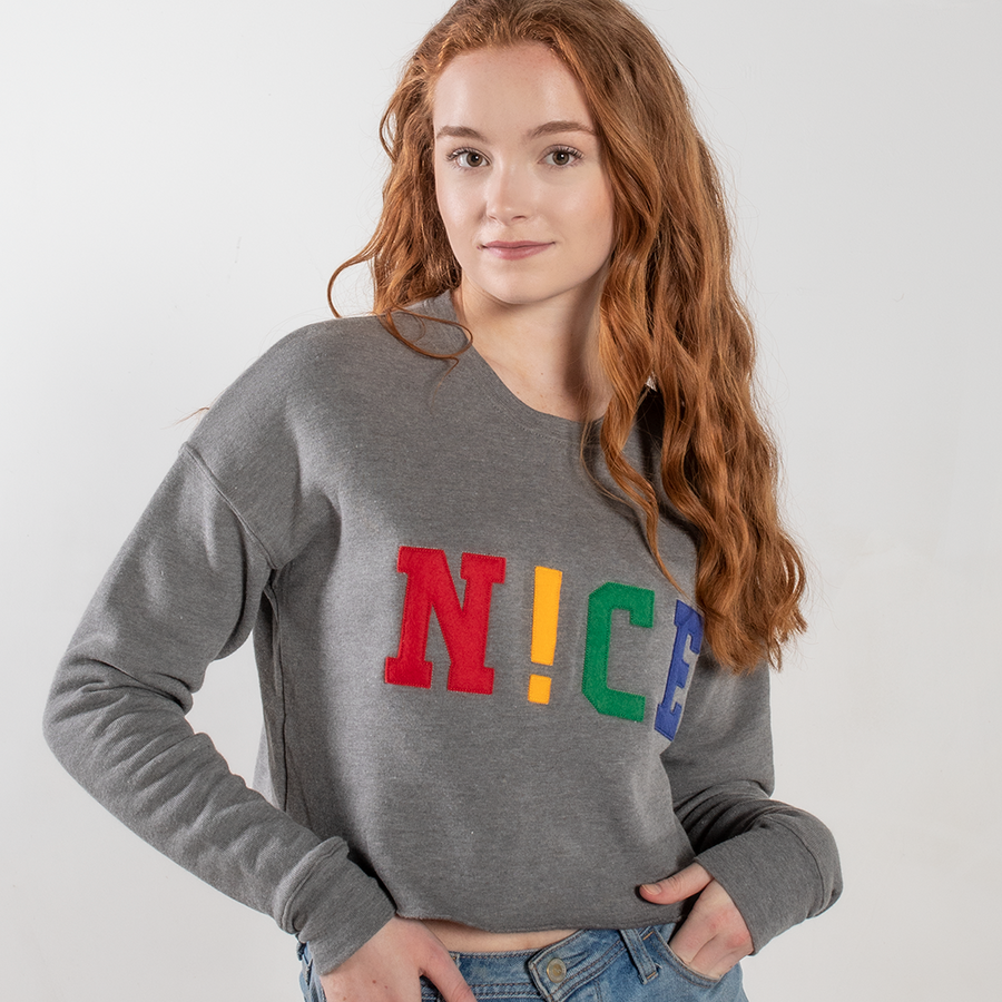 Colorfelt Crop Sweater